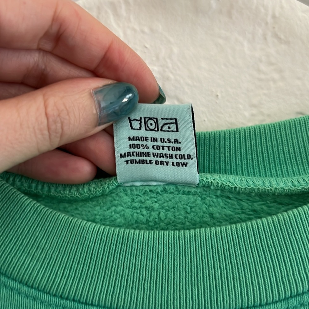 Sporty & Rich Green Sweatshirt Small - Picture 4 of 5